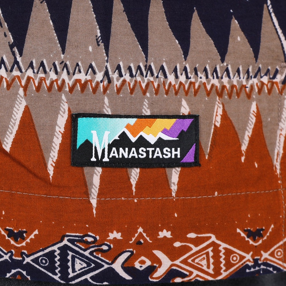マナスタッシュ（MANASTASH）（メンズ）カジュアルシャツ JAIPUR SHIRT 23 ジャイプルシャツ 792-3123008 RST ブラウン×ネイビー