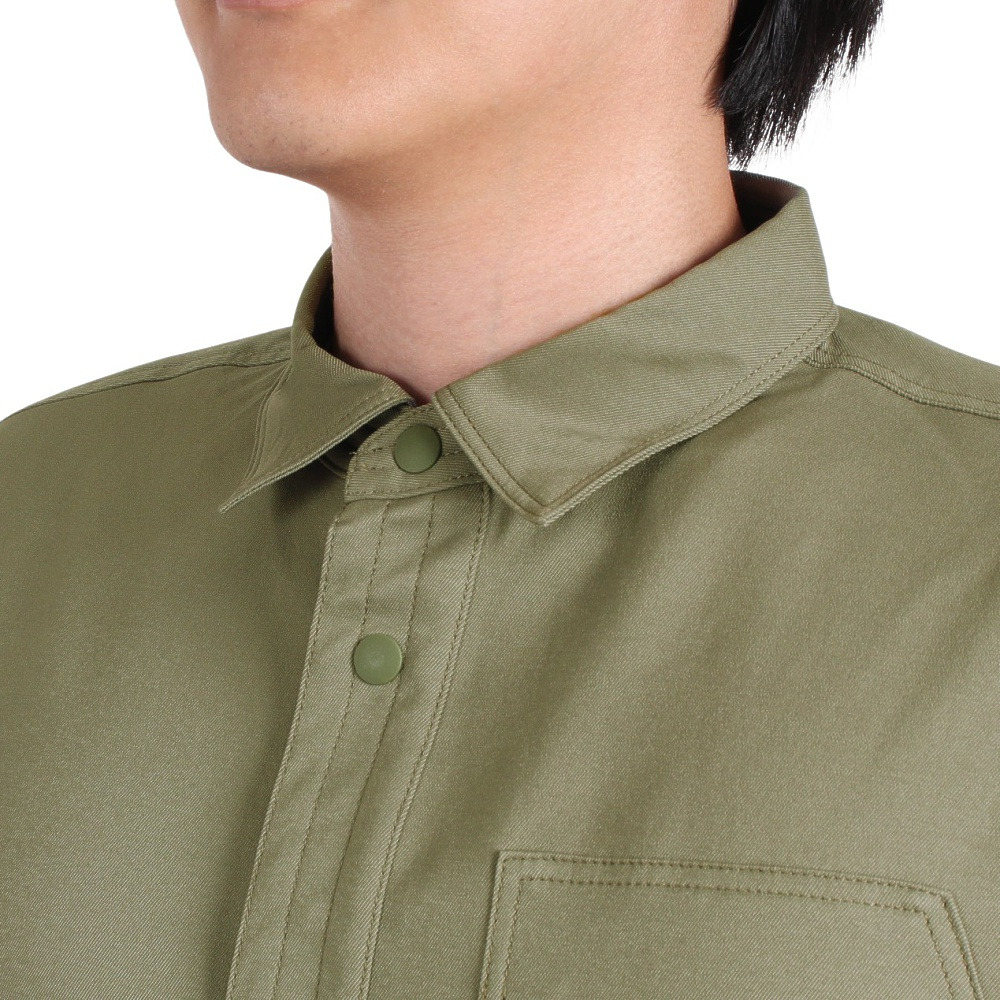 ジャックウルフスキン（JackWolfskin）（メンズ）カジュアルシャツ 長袖シャツ JP ブッシュクラフト オーバーシャツ 5032421-4550 カーキ