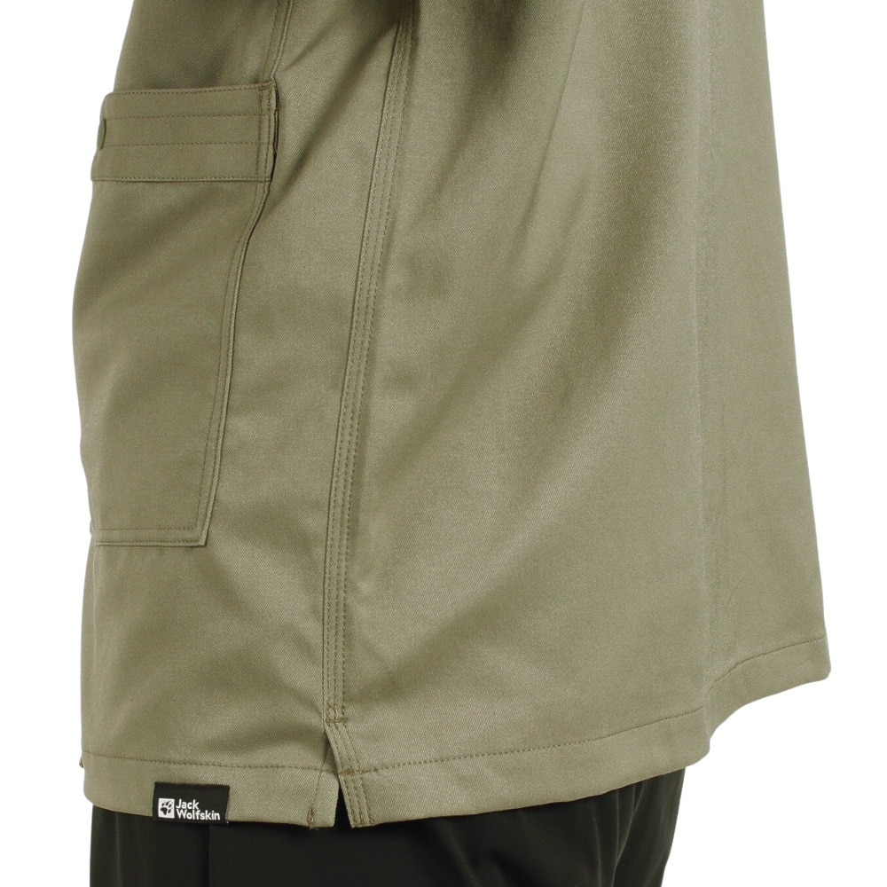 ジャックウルフスキン（JackWolfskin）（メンズ）カジュアルシャツ 長袖シャツ JP ブッシュクラフト オーバーシャツ 5032421-4550 カーキ