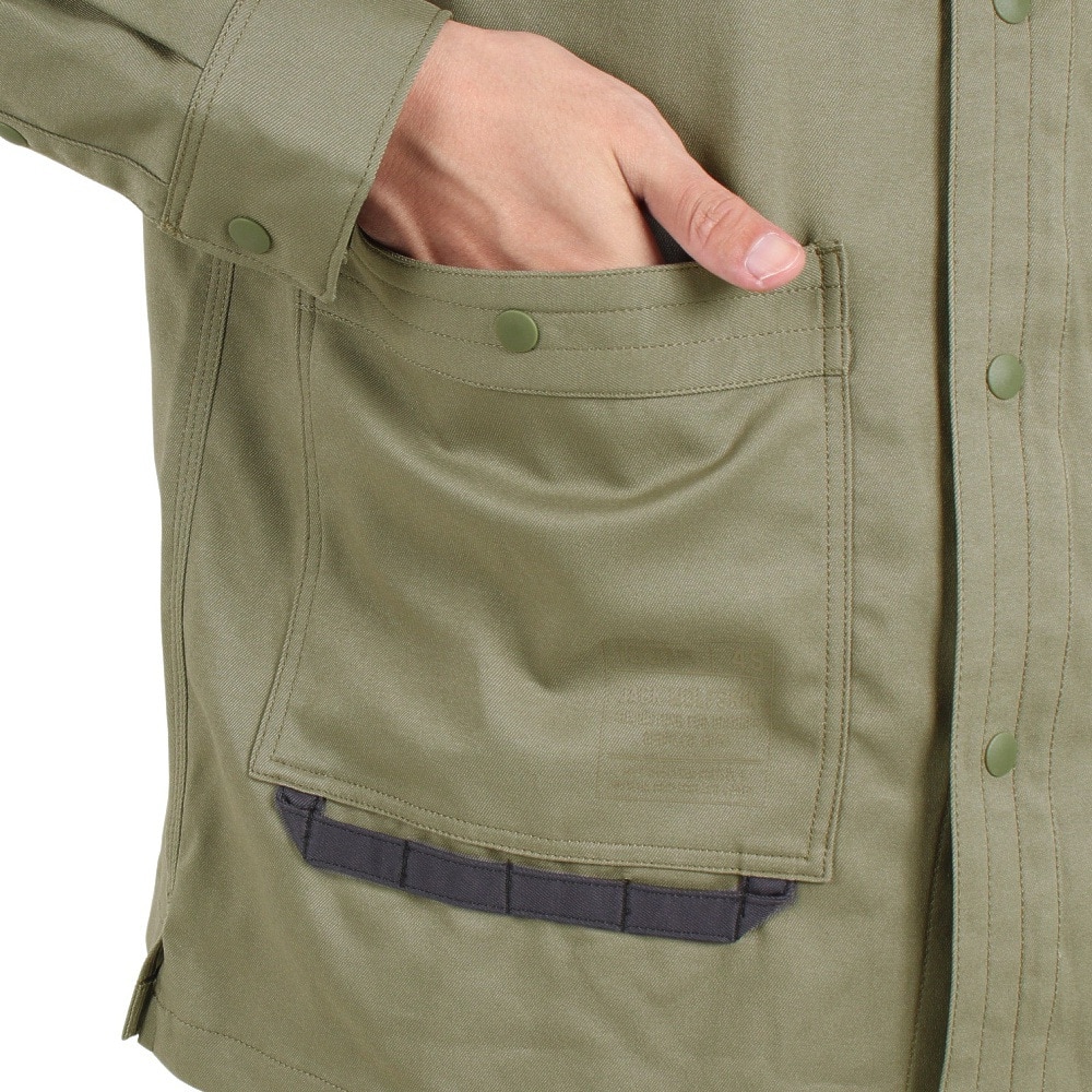 ジャックウルフスキン（JackWolfskin）（メンズ）カジュアルシャツ 長袖シャツ JP ブッシュクラフト オーバーシャツ 5032421-4550 カーキ