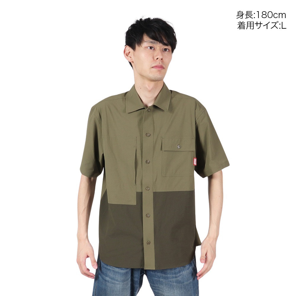 コールマン（Coleman）（メンズ）バイカラーシャツ X9432A KHA