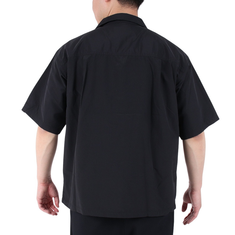 ワイルドシングス（WILD THINGS）（メンズ）カジュアルシャツ サプレックス キャンプシャツ WT23008AD-BLACK ブラック