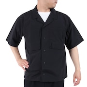 (メンズ)カジュアルシャツ サプレックス キャンプシャツ WT23008AD-BLACK ブラック
