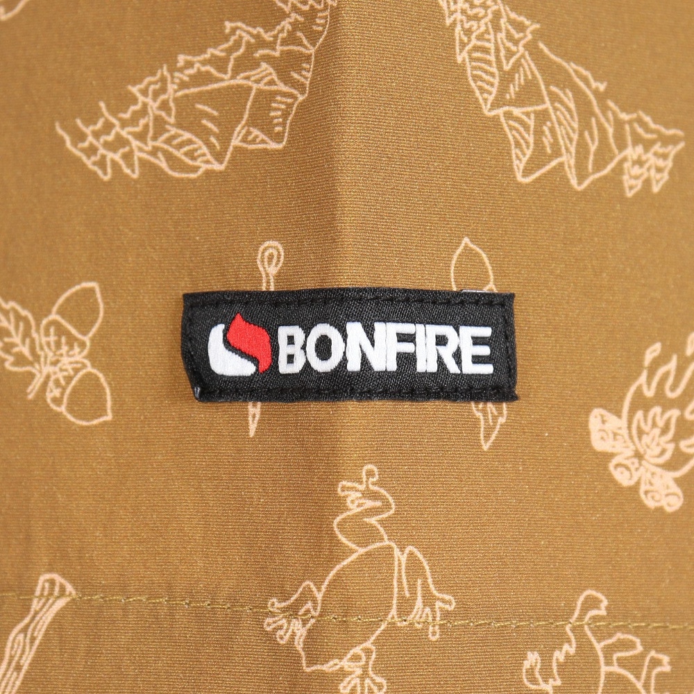 ボンファイア（Bonfire）（メンズ）カジュアルシャツ 半袖 オープンカラーシャツ 20BNF3SEG2280 CMLG ブラウン