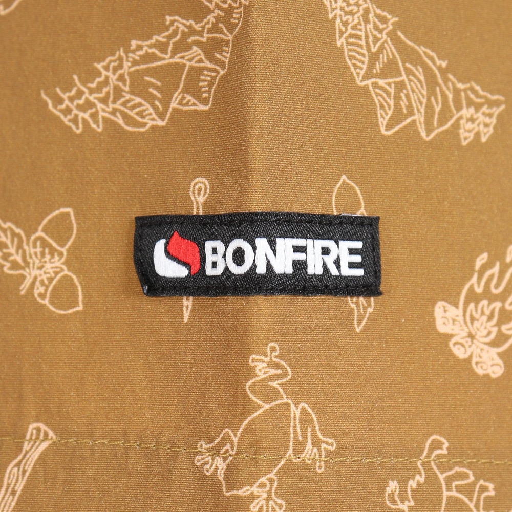 ボンファイア（Bonfire）（メンズ）軽量 撥水 カジュアルシャツ 半袖 オープンカラーシャツ 20BNF3SEG2280 CMLG ブラウン