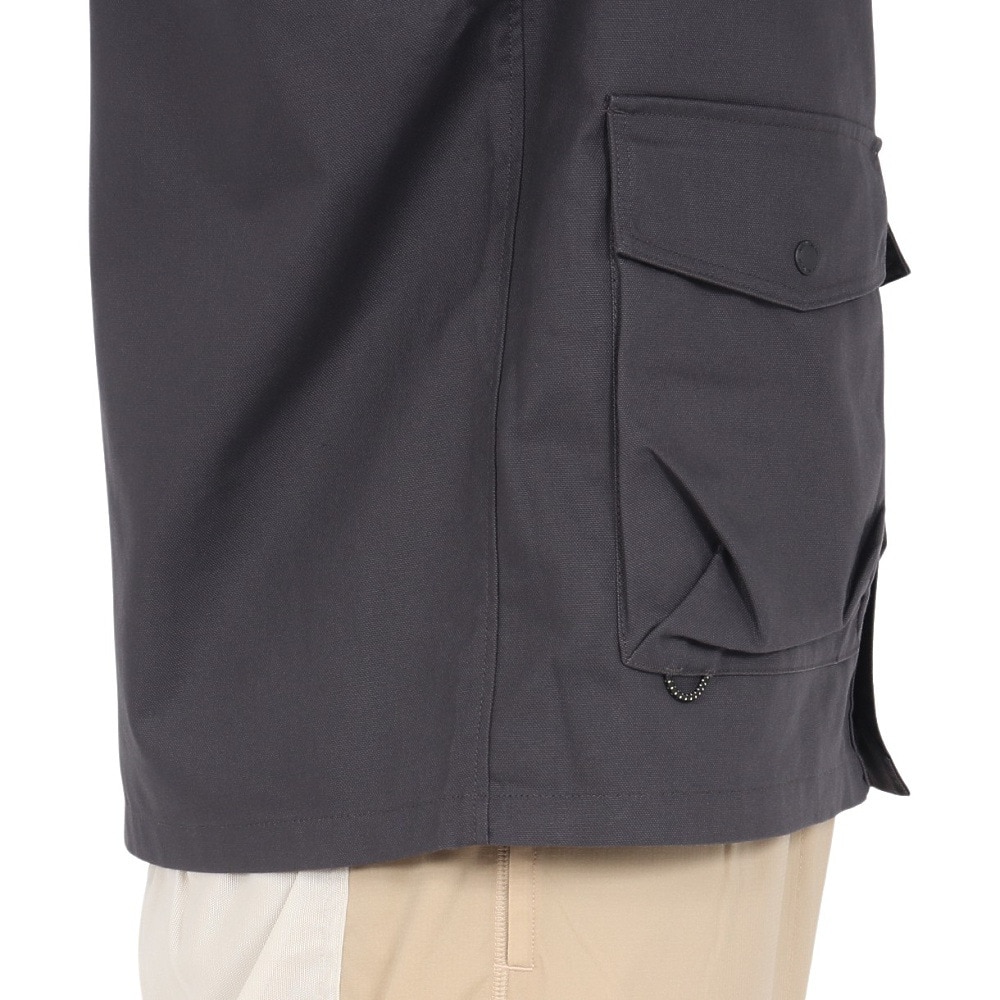 ジャックウルフスキン（JackWolfskin）（メンズ）コットニー ノーカラーシャツジャケット A63219-6350