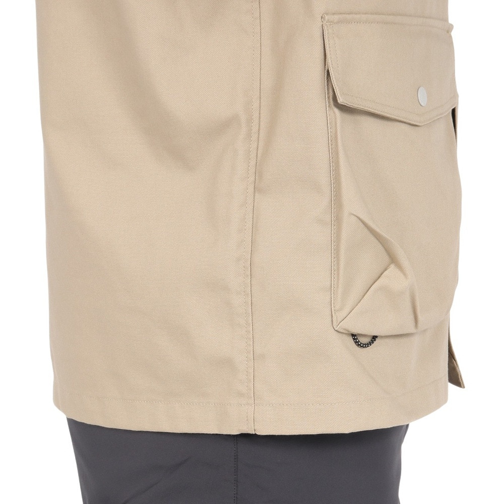 ジャックウルフスキン（JackWolfskin）（メンズ）コットニー ノーカラーシャツジャケット A63219-A0030