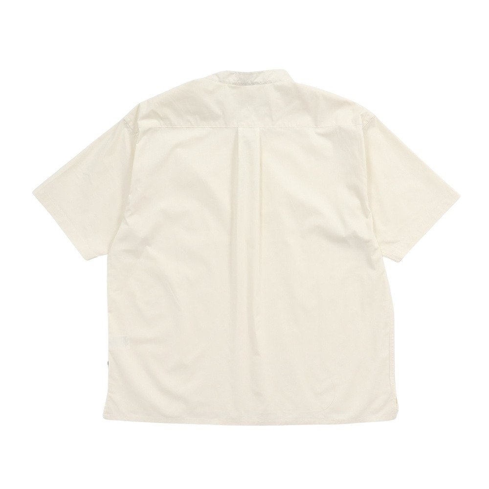 フットマーク（FOOTMARK）（メンズ）半袖シャツ ノーカラーシャツ 3100526-01 冷感 はっ水 UVカット