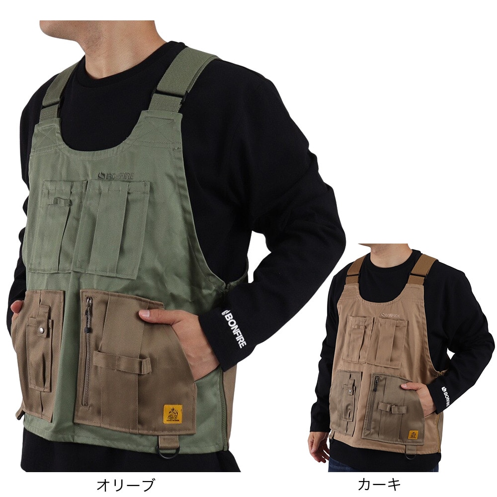ボンファイア（Bonfire）（メンズ）BURN SHELD WPKT VEST 50BNF1FEG2188 KHK