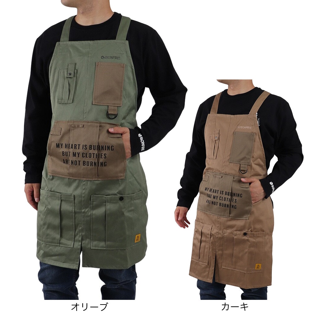 ボンファイア（Bonfire）（メンズ）BURN SHELD LONG APRON 50BNF1FEG2189 KHK