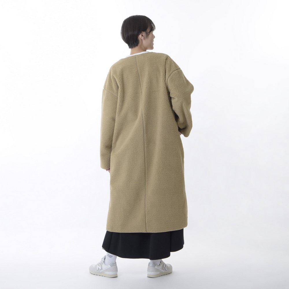 ニューバランス（new balance）（レディース）フリース コート アウター MT1996 防風フリースリバーシブルコート AWJ35109BE ベージュ