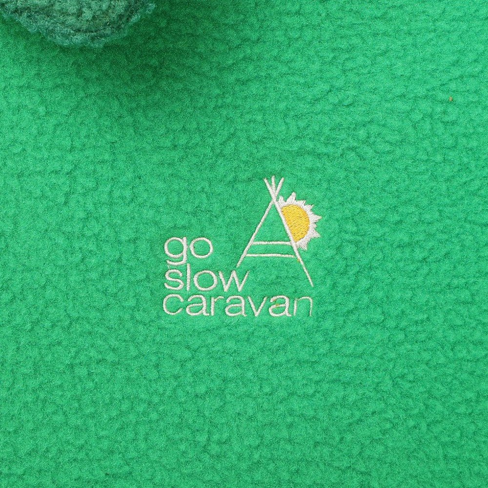 ゴースローキャラバン（GOSLOWCARAVAN）（レディース）ボア×フリース パッチワークコート 350219 GRN