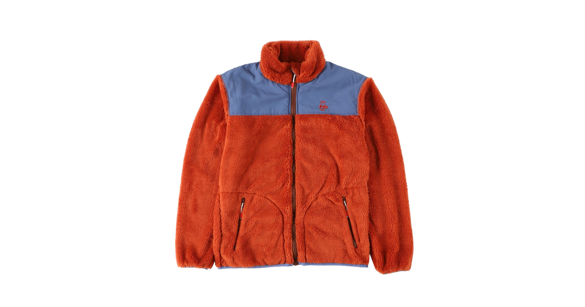 チャムス｜エルモフリースジャケット Elmo Fleece もこもこ ボア CH14-1230-D018 ワンポイント -  アウトドア・キャンプ用品はエルブレス