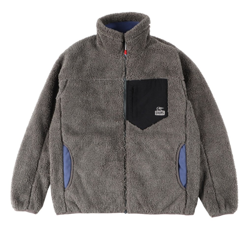ボンディングフリースジャケット Bonding Fleece もこもこ ボア Ch14 1277 G005 アウトドア キャンプ カジュアル 防寒ウエア ワンポイント チャムス ヴィクトリアゴルフ