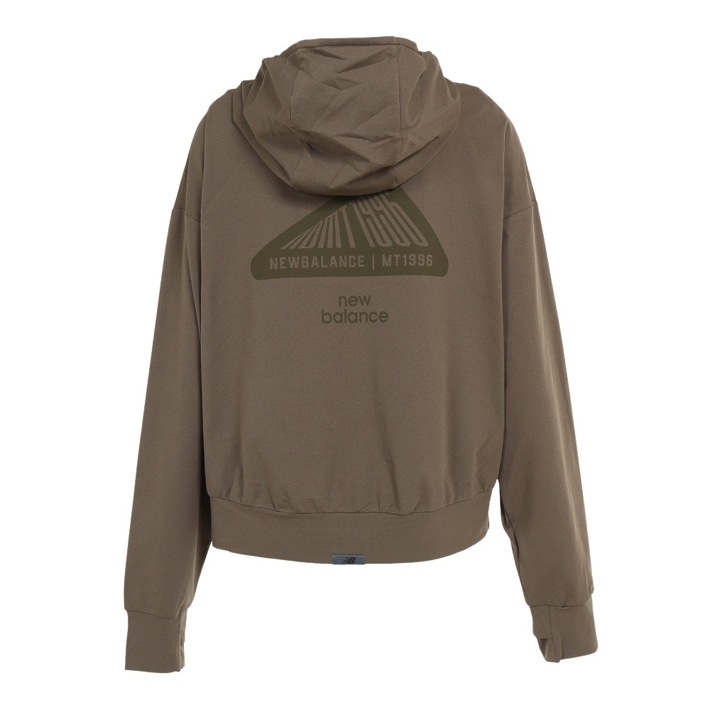 ニューバランス（new balance）（レディース）ラッシュガード 長袖 パーカー フルジップ 速乾 UVカット 紫外線対策 MT1996 JWTL2286DRC アウター