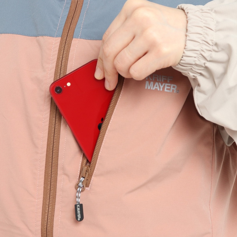 クリフメイヤー（KRIFF MAYER）（レディース）アウター ライト 花粉ドロップアクティブ フードジャケット 2237808L-30 PINK 花粉症 静電ケア