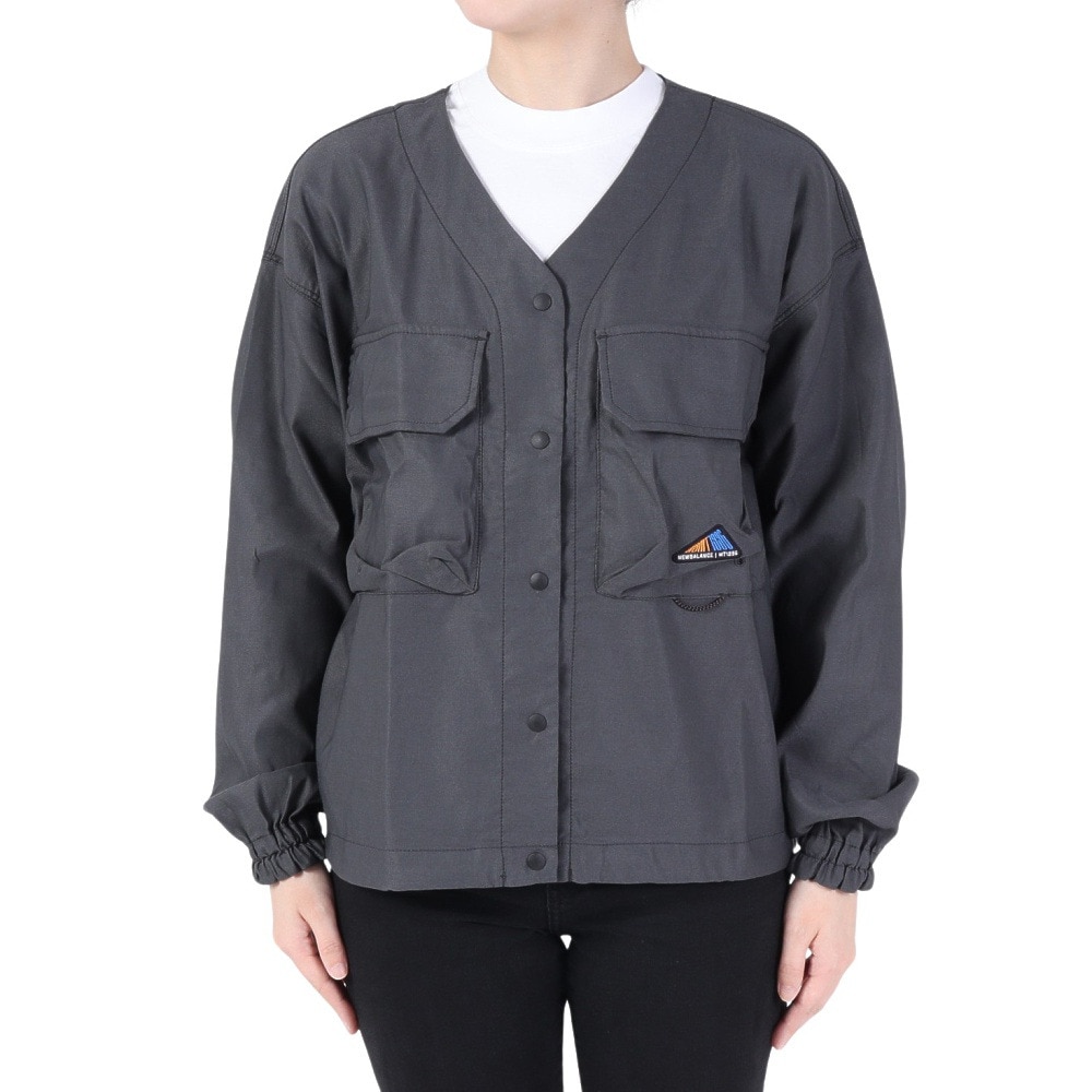 ニューバランス（new balance）（レディース）MT1996 シャツジャケット AWJ35018-PHM チャコールグレー アウター