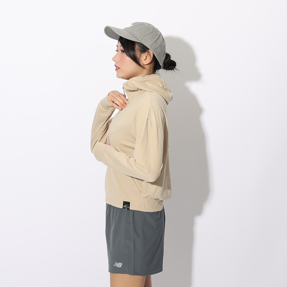 ニューバランス（new balance）（レディース）ラッシュガード 長袖 パーカー フルジップ 速乾 UVカット 紫外線対策 MT1996 AWJ35022INC アウター