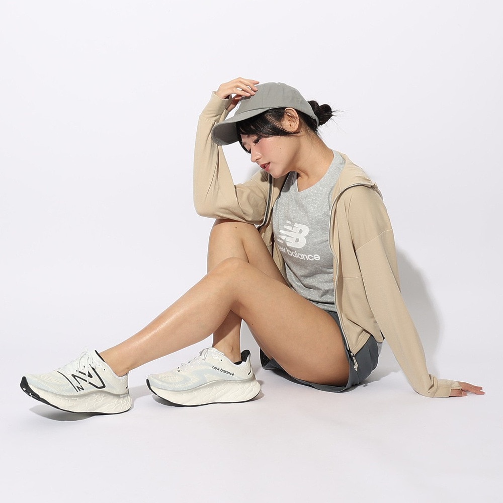 ニューバランス（new balance）（レディース）ラッシュガード 長袖 パーカー フルジップ 速乾 UVカット 紫外線対策 MT1996 AWJ35022INC アウター