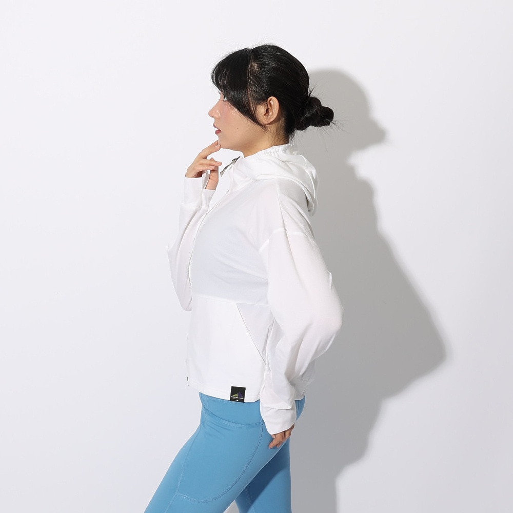 ニューバランス（new balance）（レディース）ラッシュガード 長袖 パーカー フルジップ 速乾 UVカット 紫外線対策 MT1996 AWJ35022MW1 アウター