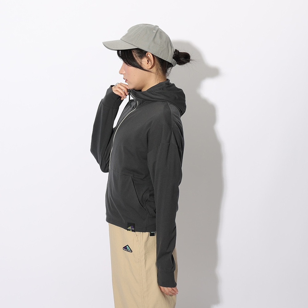 ニューバランス（new balance）（レディース）パーカー 長袖 ラッシュガード MT1996 AWJ35022PHM ブラック 速乾 UVカット 日焼け防止