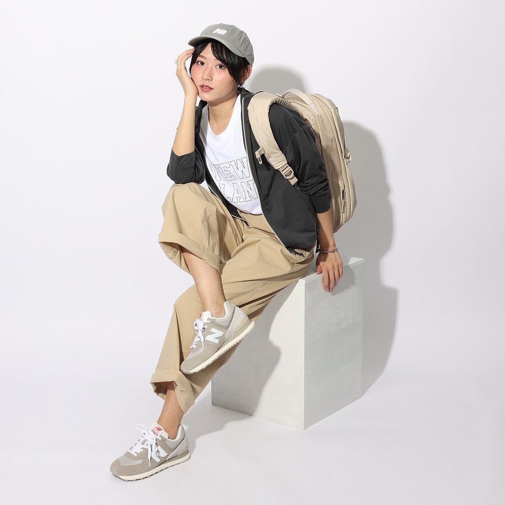 ニューバランス（new balance）（レディース）パーカー 長袖 ラッシュガード MT1996 AWJ35022PHM ブラック 速乾 UVカット 日焼け防止