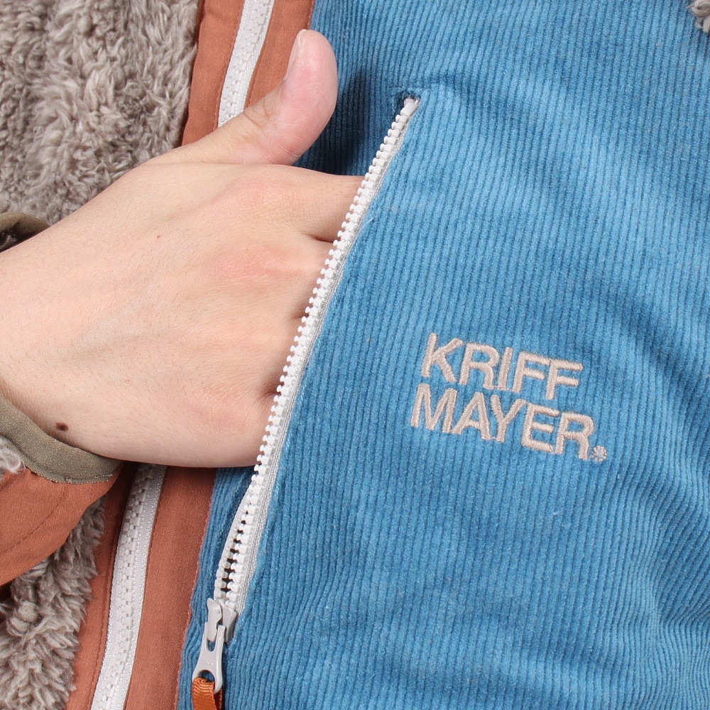 クリフメイヤー（KRIFF MAYER）（レディース）フリースジャケット シャギーボアスタンドネックジャケット 2214405L-15 GRAY グレー アウター