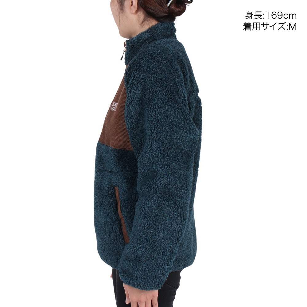 クリフメイヤー（KRIFF MAYER）（レディース）フリースジャケット シャギーボアスタンドネックジャケット 2214405L-79 NAVY ネイビー アウター