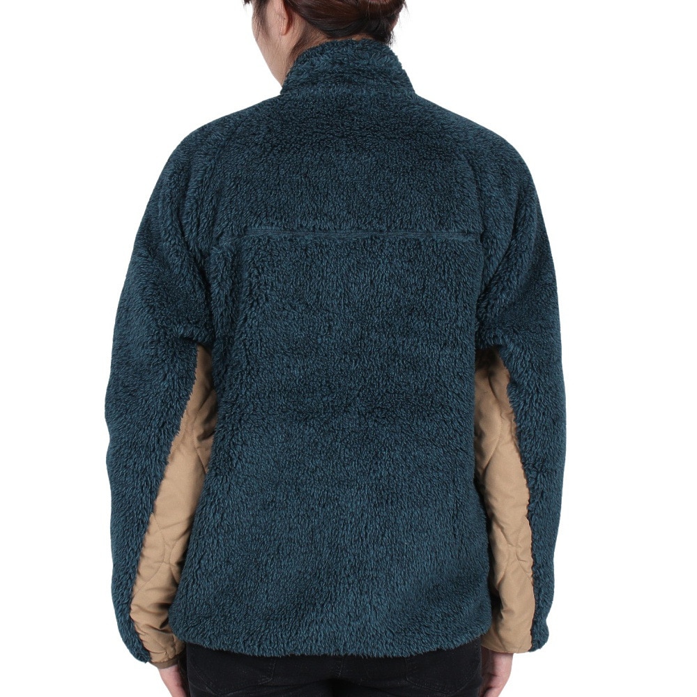 クリフメイヤー（KRIFF MAYER）（レディース）フリースジャケット シャギーボアスタンドネックジャケット 2214405L-79 NAVY ネイビー アウター
