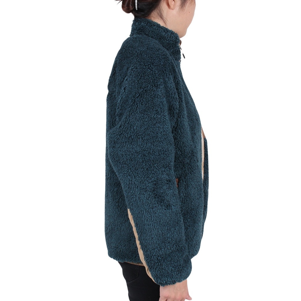 クリフメイヤー（KRIFF MAYER）（レディース）フリースジャケット シャギーボアスタンドネックジャケット 2214405L-79 NAVY ネイビー アウター