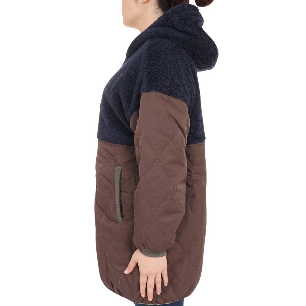クリフメイヤー（KRIFF MAYER）（レディース）キルト×ボア切替ジャケット 2225116L--79:NAVY アウター