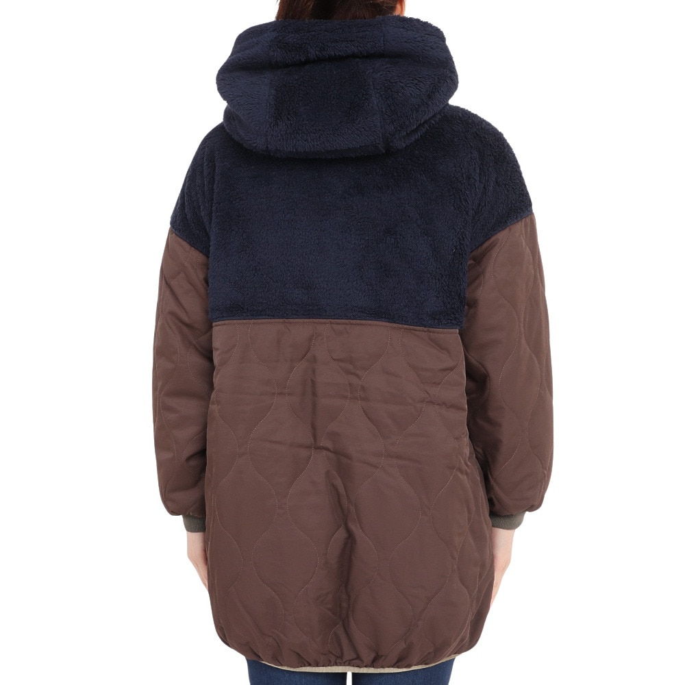 クリフメイヤー（KRIFF MAYER）（レディース）キルト×ボア切替ジャケット 2225116L--79:NAVY アウター