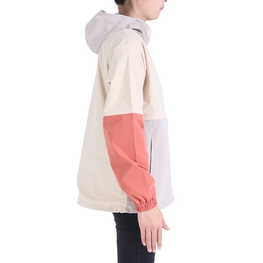 クリフメイヤー（KRIFF MAYER）（レディース）アウター ジャケット 花粉ドロップ アクティブフードジャケット 2337818L-9:NATURAL ホワイト×ピンク