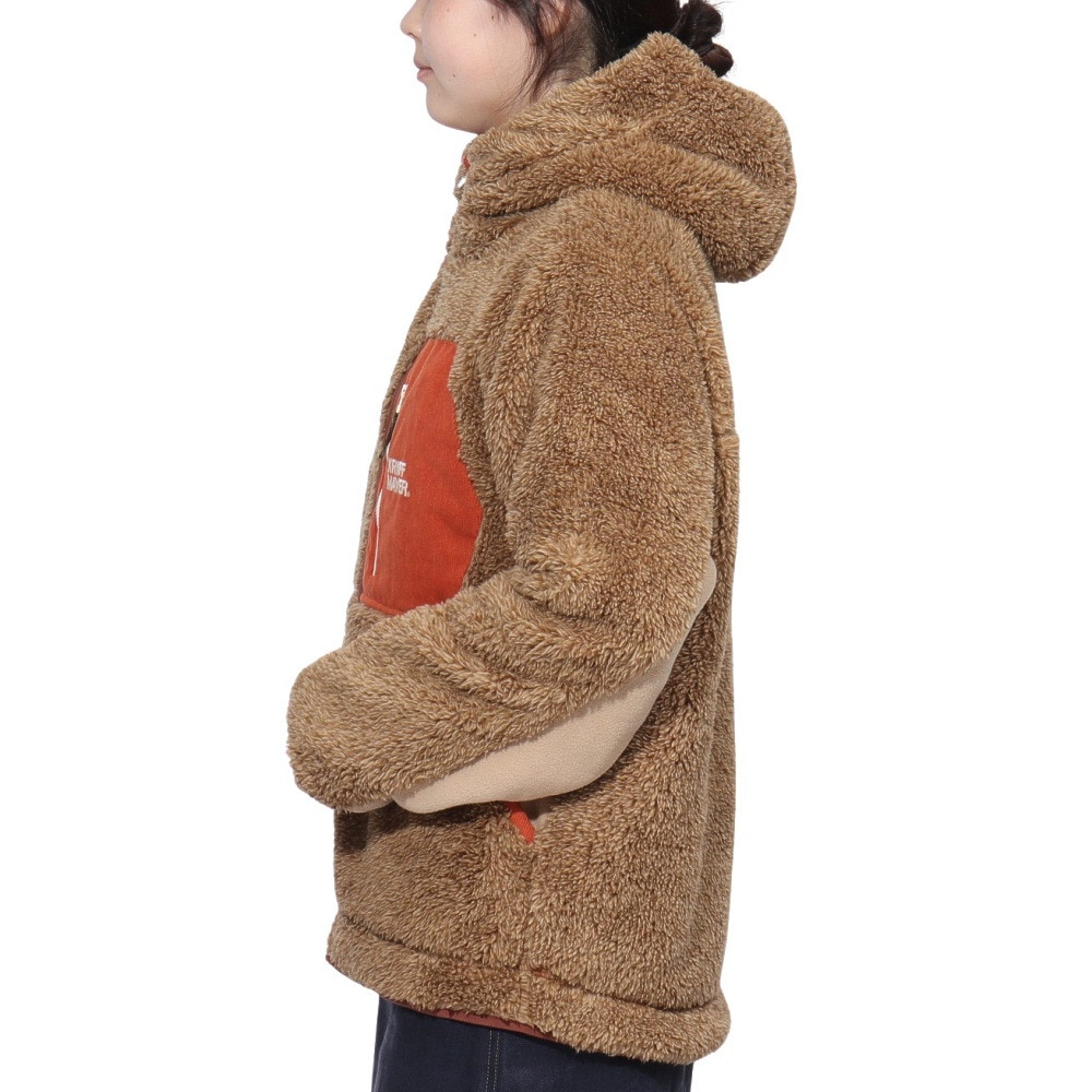 クリフメイヤー（KRIFF MAYER）（レディース）ボア ブルゾン シャギーボア フード ジャケット 2414411L:20:BEIGE ベージュ デートコーデにおすすめ