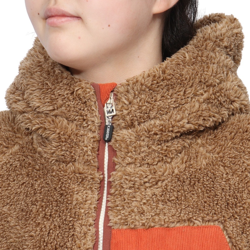 クリフメイヤー（KRIFF MAYER）（レディース）ボア ブルゾン シャギーボア フード ジャケット 2414411L:20:BEIGE ベージュ デートコーデにおすすめ