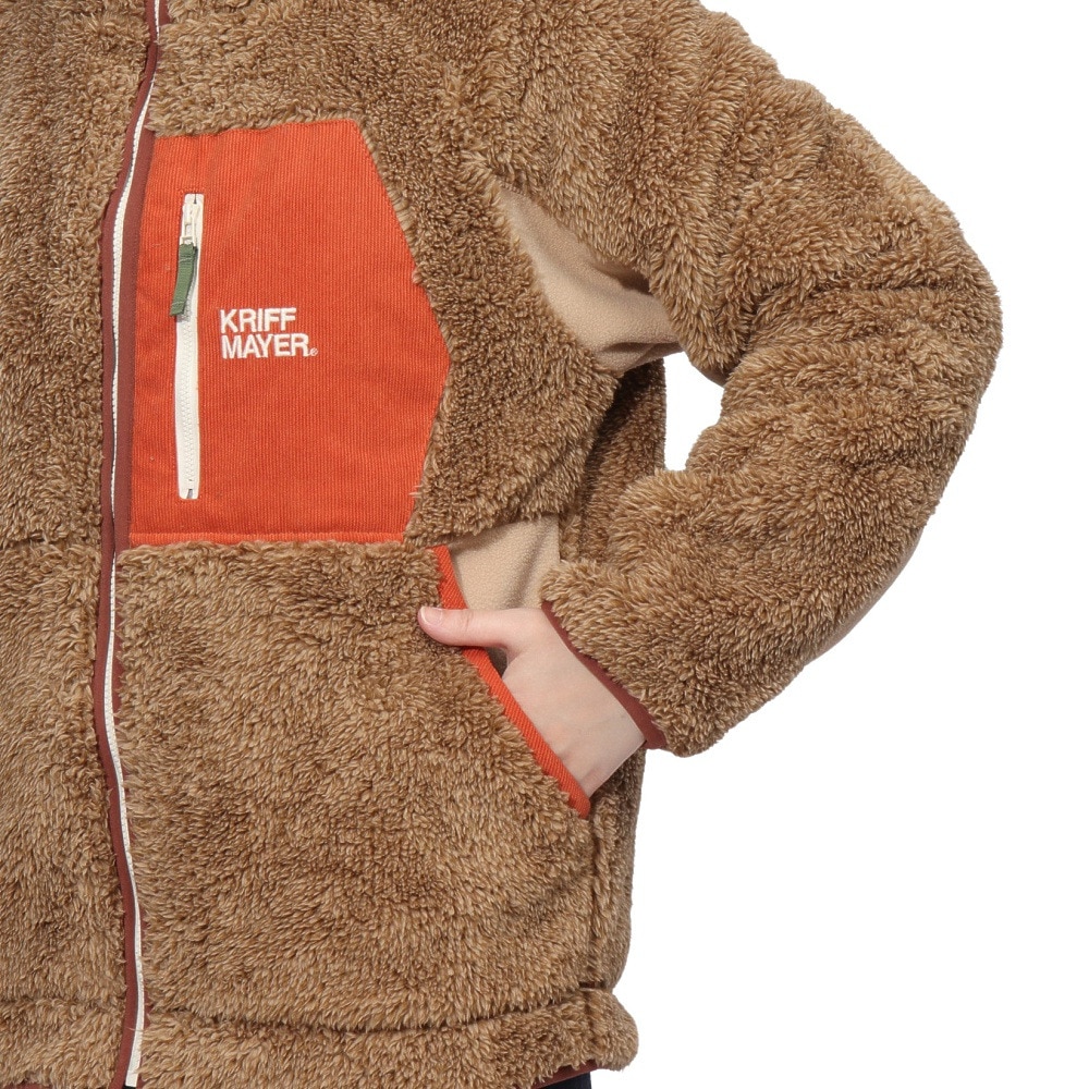 クリフメイヤー（KRIFF MAYER）（レディース）ボア ブルゾン シャギーボア フード ジャケット 2414411L:20:BEIGE ベージュ デートコーデにおすすめ