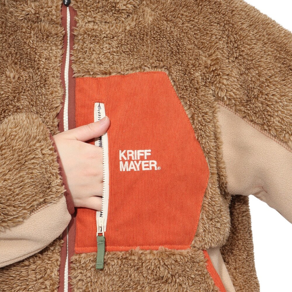 クリフメイヤー（KRIFF MAYER）（レディース）ボア ブルゾン シャギーボア フード ジャケット 2414411L:20:BEIGE ベージュ デートコーデにおすすめ
