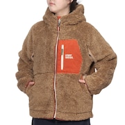 (レディース)ボア ブルゾン シャギーボア フード ジャケット 2414411L:20:BEIGE ベージュ デートコーデにおすすめ