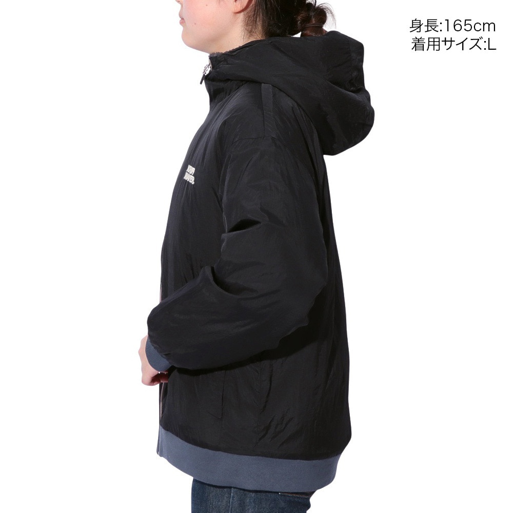 クリフメイヤー（KRIFF MAYER）（レディース）アウター ブルゾン ひっくりジャケット リバーシブル 2414415L 19 BLACK ブラック フリースジャケット