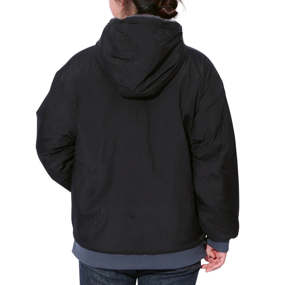 クリフメイヤー（KRIFF MAYER）（レディース）アウター ブルゾン ひっくりジャケット リバーシブル 2414415L 19 BLACK ブラック フリースジャケット
