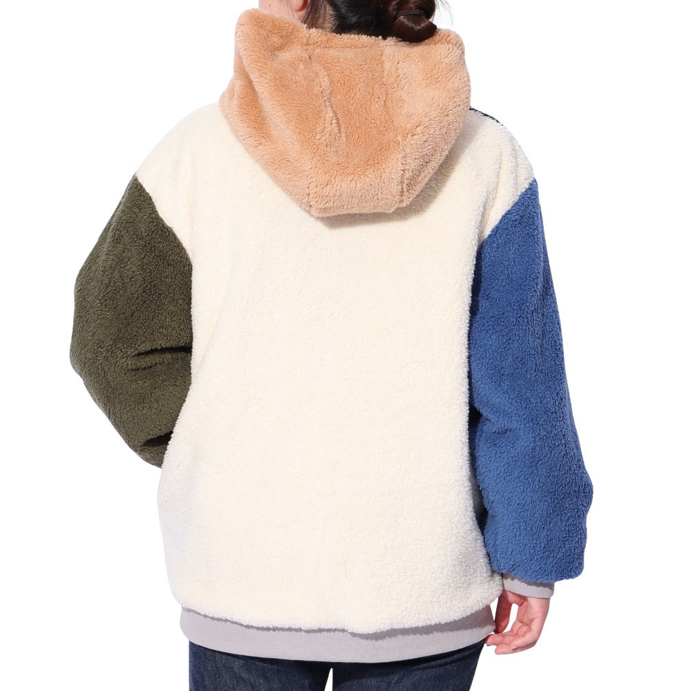 クリフメイヤー（KRIFF MAYER）（レディース）アウター ブルゾン ひっくりジャケット リバーシブル 2414415L 20 BEIGE ベージュ フリースジャケット