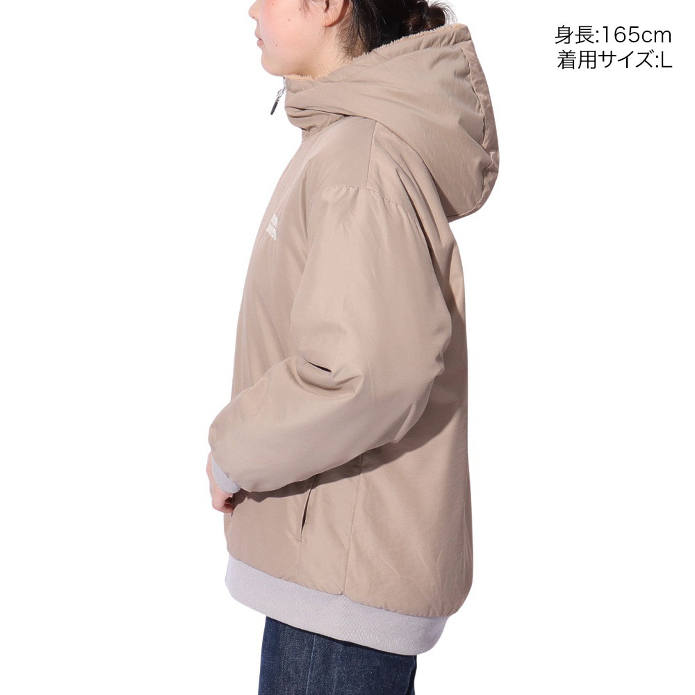 クリフメイヤー（KRIFF MAYER）（レディース）アウター ブルゾン ひっくりジャケット リバーシブル 2414415L 20 BEIGE ベージュ フリースジャケット