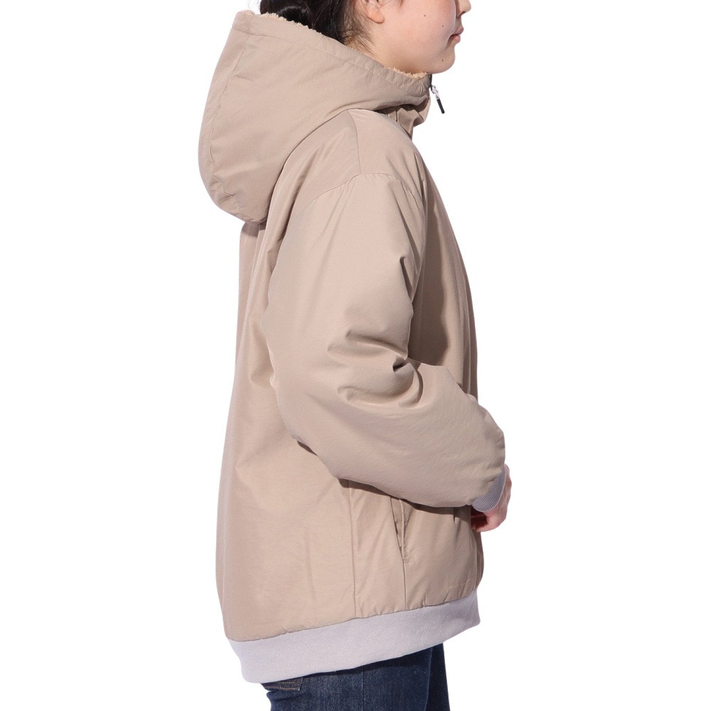 クリフメイヤー（KRIFF MAYER）（レディース）アウター ブルゾン ひっくりジャケット リバーシブル 2414415L 20 BEIGE ベージュ フリースジャケット