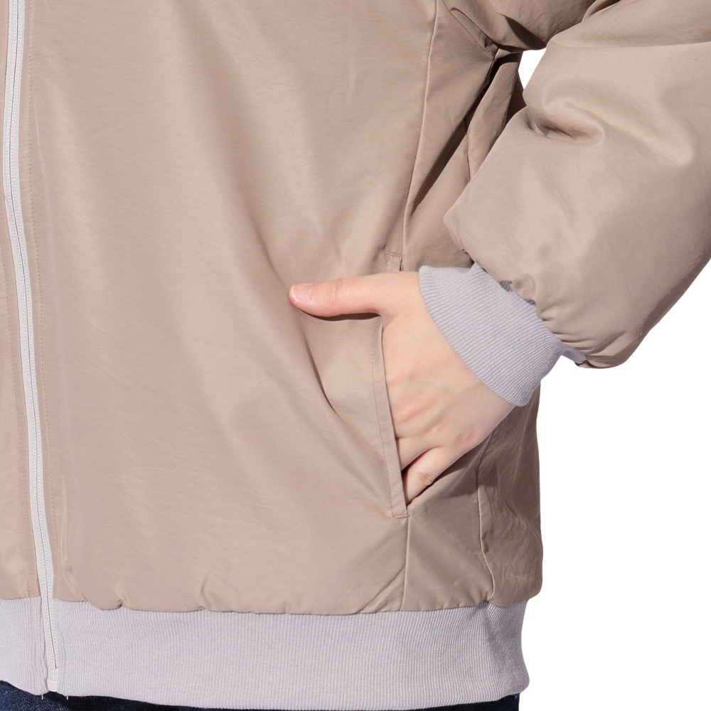 クリフメイヤー（KRIFF MAYER）（レディース）アウター ブルゾン ひっくりジャケット リバーシブル 2414415L 20 BEIGE ベージュ フリースジャケット