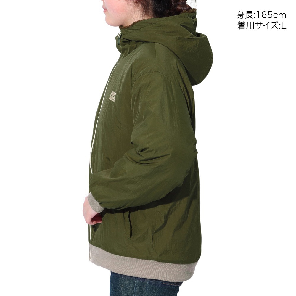 クリフメイヤー（KRIFF MAYER）（レディース）アウター ブルゾン ひっくりジャケット リバーシブル 2414415L 69 KHAKI カーキ フリースジャケット