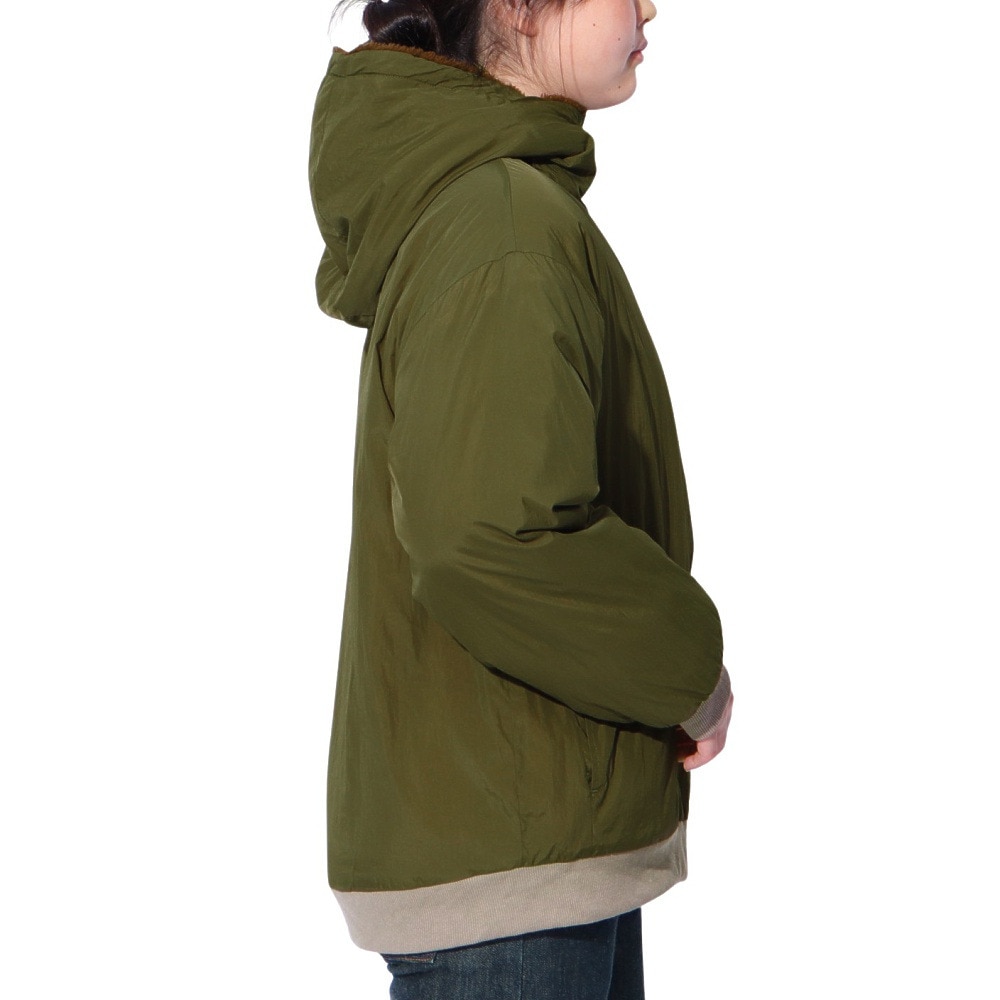 クリフメイヤー（KRIFF MAYER）（レディース）アウター ブルゾン ひっくりジャケット リバーシブル 2414415L 69 KHAKI カーキ フリースジャケット