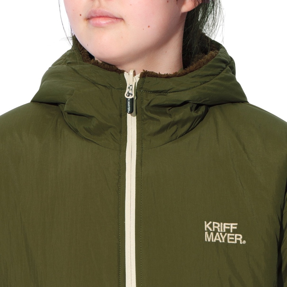 クリフメイヤー（KRIFF MAYER）（レディース）アウター ブルゾン ひっくりジャケット リバーシブル 2414415L 69 KHAKI カーキ フリースジャケット