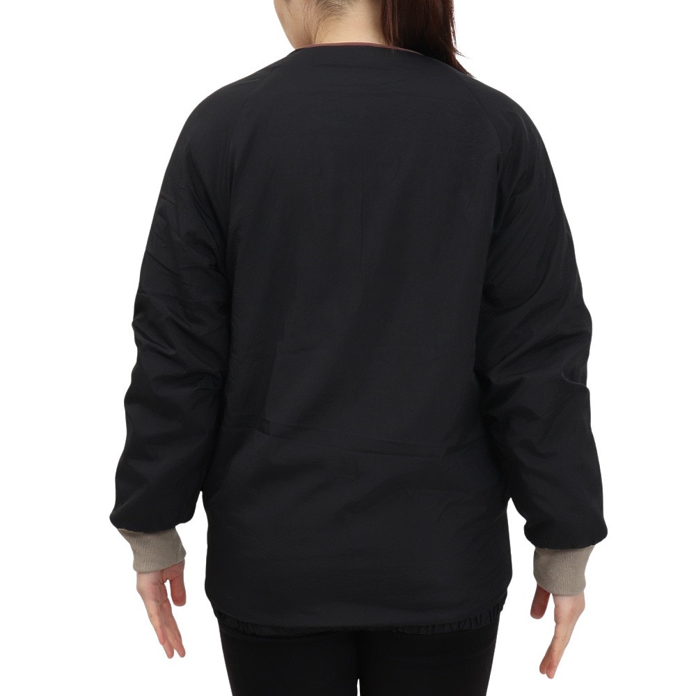 クリフメイヤー（KRIFF MAYER）（レディース）アウター ブルゾン ノーカラーひっくりジャケット リバーシブル 2414416L 19 BLACK ブラック