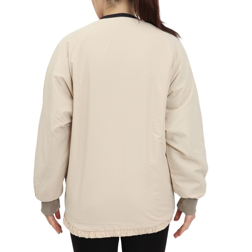 クリフメイヤー（KRIFF MAYER）（レディース）アウター ブルゾン ノーカラーひっくりジャケット リバーシブル 2414416L 9 NATURAL キナリ