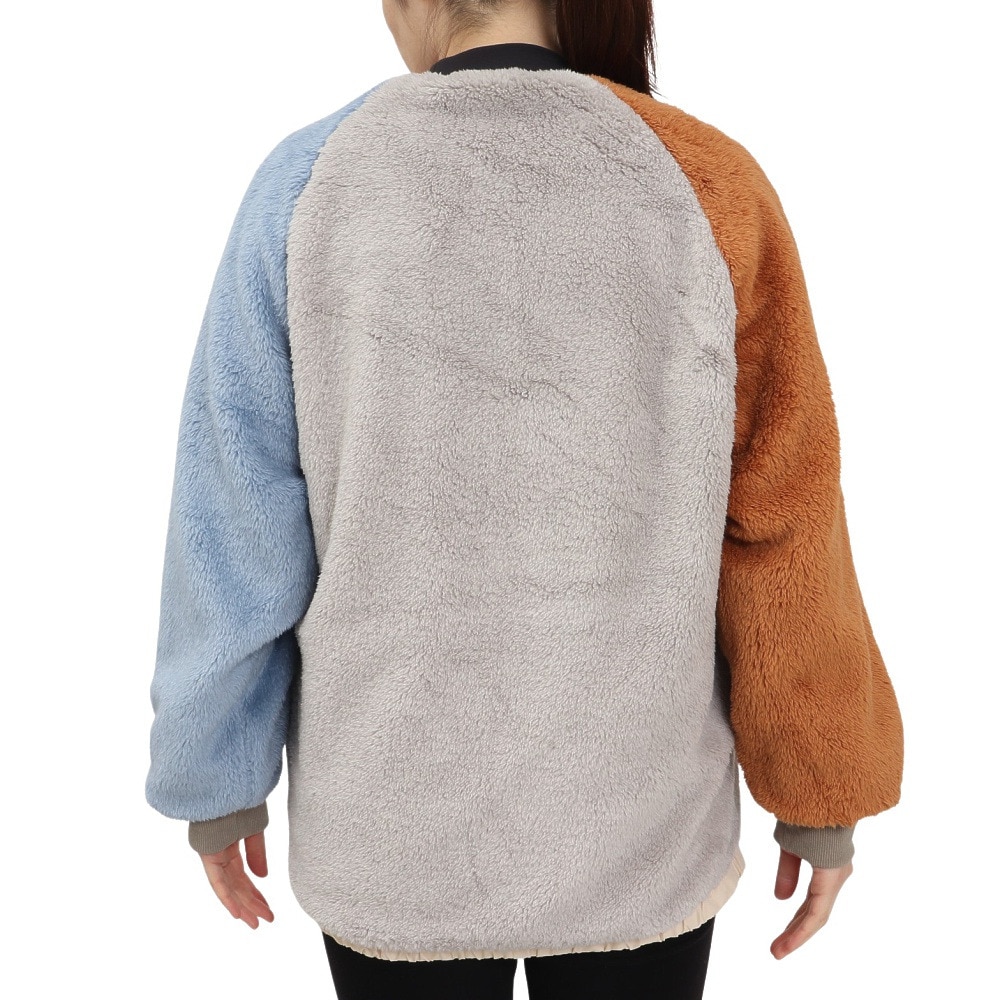 クリフメイヤー（KRIFF MAYER）（レディース）アウター ブルゾン ノーカラーひっくりジャケット リバーシブル 2414416L 9 NATURAL キナリ